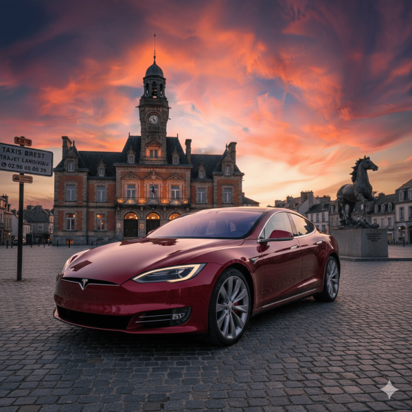 Chauffeur privé pour alternative au Taxi trajet aéroport hôtel Service disponible 7j/7 et 24h/24 à Brest dans le Finistère